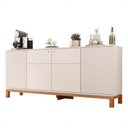 Ver imagem 3 de Buffet Aparador 4 Portas Balcão Bege Jace Caemmun