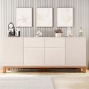 Ver imagem 2 de Buffet Aparador 4 Portas Balcão Bege Jace Caemmun