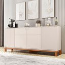 Ver imagem 1 de Buffet Aparador 4 Portas Balcão Bege Jace Caemmun