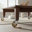 Ver imagem 5 de Kit com 4 Rodízios Giratórios para Móveis Rodinha de Silicone Fumê Gel 50mm Carga 200kg