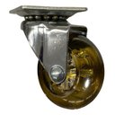 Ver imagem 4 de Kit com 4 Rodízios Giratórios para Móveis Rodinha de Silicone Fumê Gel 50mm Carga 200kg