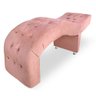 Maca para Estética Luxo Capitonê Inclinada Veludo Rosa Ísis Decor - 1