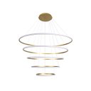 Ver imagem 1 de Lustre Pendente Anéis 196w 3000k Tendencia Moderno Bivolt Lumier