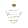 Lustre Pendente Anéis 196w 3000k Tendencia Moderno Bivolt Lumier - 1