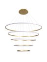 Ver imagem 1 de Lustre Pendente Anéis 196w 3000k Tendencia Moderno Bivolt Lumier