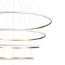 Lustre Pendente Anéis 196w 3000k Tendencia Moderno Bivolt Lumier - 5