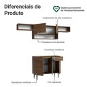 Ver imagem 4 de Armário de Cozinha Completa 225cm Rustic Emilly Madesa 01xa Rustic