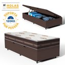 Ver imagem 4 de Cama Box Baú com Colchão de Molas Anjos Classic Pocket Solteiro King 96cm