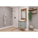 Ver imagem 1 de Conjunto Banheiro c/Espelho Milano/Monet 60cm Pistache MGM