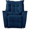 Poltrona Reclinavel do Mamãe Carinho Veludo Azul Marinho - 3