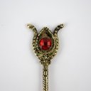 Ver imagem 2 de Kit C/ 6 Colher Turca da Fartura Dourada e Vermelha em Metal