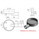 Ver imagem 2 de Queimador Simples Completo Fogão Industrial Ferro N01 11cm
