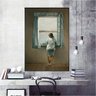 Quadro Decorativo Salvador Dali Mulher Na Janela De Figueres:150x100/BORDA INFINITA - 3