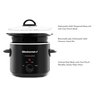 Elite Gourmet Panela Elétrica Slow Cooker 3 Qt com Tampa de Vidro (preta) - 2