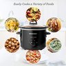 Elite Gourmet Panela Elétrica Slow Cooker 3 Qt com Tampa de Vidro (preta) - 3