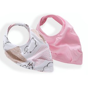 Kit Babador 2 Peças Ovelhinhas Rosa Vivaldi Baby