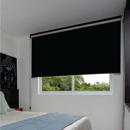 Persiana Rolo Blackout Pinpoint Preta - 1,90m X 1,40m - 3