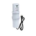 Ver imagem 1 de Mini Totem Mesa Manual 2nbr20a + 2usb Qm12056 Branco Qtmov