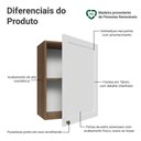 Ver imagem 3 de Armário Aéreo 50cm 1 Porta Rustic/branco Vik Madesa