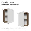 Ver imagem 4 de Armário Aéreo 50cm 1 Porta Rustic/branco Vik Madesa