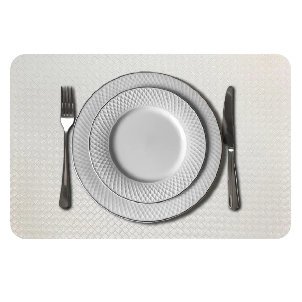 8 Jogo Americano Mesa Posta Luxo Impermeável Pvc Trm Br - 8