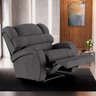 Poltrona do Papai Reclinável Kalie Power Touch Usb Fh9 Linho Grafite - Mpozenato - 2