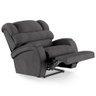 Poltrona do Papai Reclinável Kalie Power Touch Usb Fh9 Linho Grafite - Mpozenato - 1