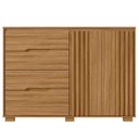 Ver imagem 5 de Cômoda para Quarto 4 Gavetas 2 Portas 147cm Texas Marrom/Freijó