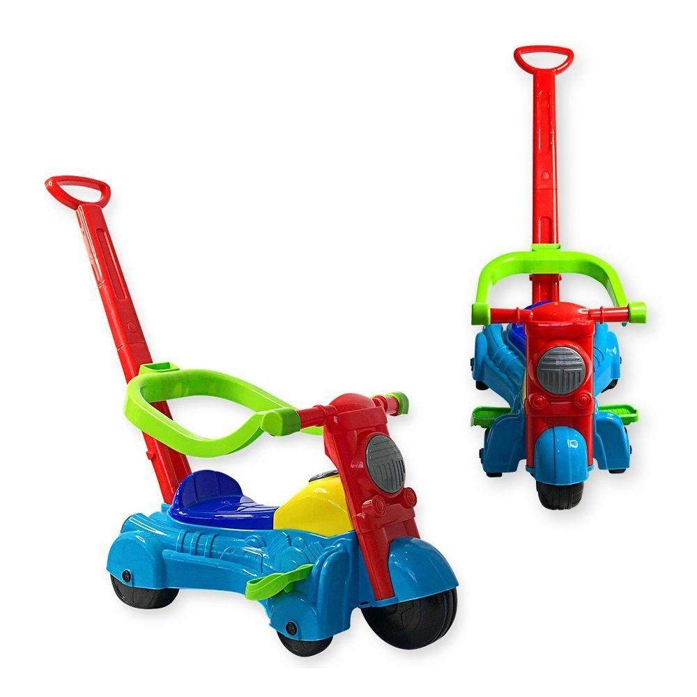 Brinquedo Moto Andador Baby Infantil com Haste - 3