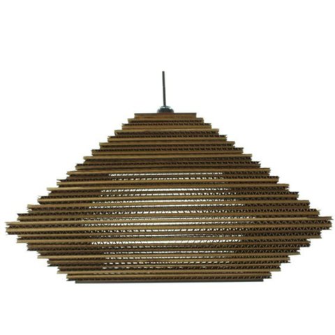 Luminária Pendente Piramide M Artesanal Papaleão E27 Greenarts