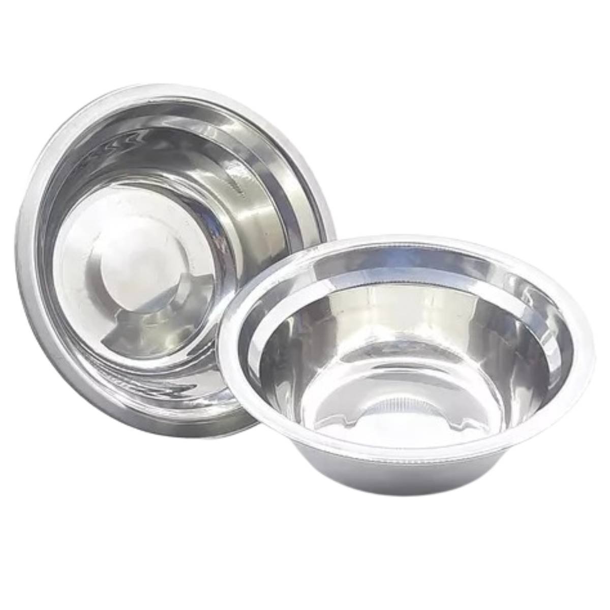 Tigela Cumbuca Inox Funda Redonda 2500ml para Porções Salada - 6