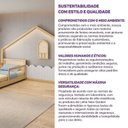 Ver imagem 7 de Cama Montessoriana Wave e Moldura com LED New Garden Casatema MadeiraOriginals Marrom/Branco