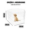 Cercadinho Móvel Gato Cachorro 6 Telas Aramada 120 X 100 Cm - 5