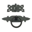 Ver imagem 1 de Kit 4 Puxadores Chapa Rustica + 8 Dobradiças Mexicana Preto