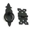 Ver imagem 2 de Kit 4 Puxadores Chapa Rustica + 8 Dobradiças Mexicana Preto