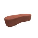 Ver imagem 2 de Puff Decorativo Alana Bouclé Terracota