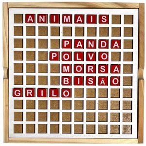 Jogo Caixa Das Letras - Madeira - Brinqmutti
