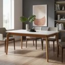 Ver imagem 1 de Mesa de Jantar com Vidro 2,20m X 1,10m - Coralle- Gold Salas
