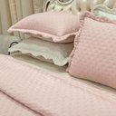 Ver imagem 2 de Cobre Leito Casal Vitoria Dupla Face 3pçs Rosé