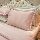 Ver imagem 4 de Cobre Leito Casal Vitoria Dupla Face 3pçs Rosé