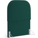 Ver mais imagens de Cabeceira Cama Box 100cm Lanna com Puff Recamier Doha W01 Bouclê Verde - Lyam Decor