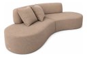 Ver imagem 4 de Sofá e Puff Orgânico Virginia 200cm Sala Suede: Cappuccino