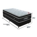 Ver imagem 5 de Cama + Box Colchão Molas Ensacadas Solteiro Ortobom Elegant Pillow Preto