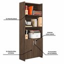 Ver imagem 3 de Conjunto para Escritório 2 Peças com Mesa e Armário
