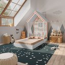 Ver imagem 6 de Mini Cama Infantil Casinha Montessoriana Mdf sem Colchão P13 Child Branco