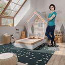 Ver imagem 3 de Mini Cama Infantil Casinha Montessoriana Mdf sem Colchão P13 Child Branco