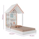 Ver imagem 4 de Mini Cama Infantil Casinha Montessoriana Mdf sem Colchão P13 Child Branco