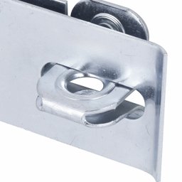 Dobradiça Porta Cadeado Fecho Trinco Zincado 4cm para Portão Gaveta Armário | Silvana | Kit 02 Un - 5