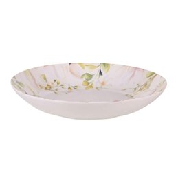Jogo 12 Pratos Fundos 22cm Tramontina Magnólia Porcelana Sopas Risotos Caldos - 5