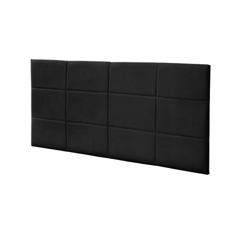 Painel Raissa 100 cm Suede Preto
